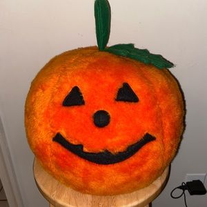 Vintage Steven Smith Large Plush Jack-o-Lantern Pumpkin Excellent Condition